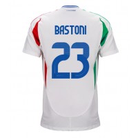 Camiseta Italia Alessandro Bastoni #23 Segunda Equipación Replica Eurocopa 2024 mangas cortas